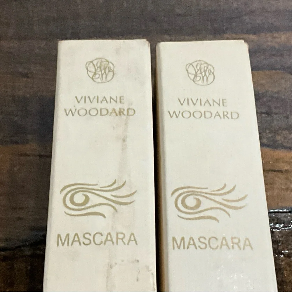 Vintage Lot of 2 Viviane Woodard Black Mascara IOB 1960s Collectible Prop